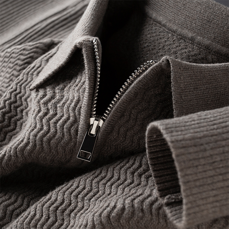 Jacquard knitted sweater